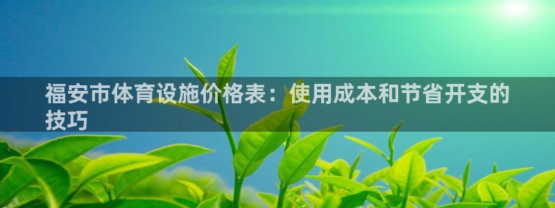 意昂3集团简介：福安市体育设施价格表：使用成本和节省
