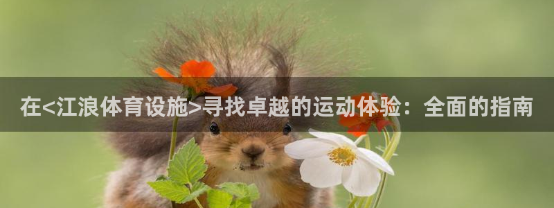 意昂3官方：在<江浪体育设施>寻找卓越的运动体验：全