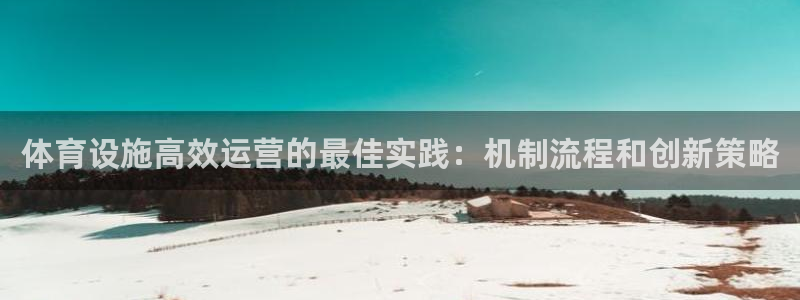 意昂体育3平台注册流程图：体育设施高效运营的最佳实践