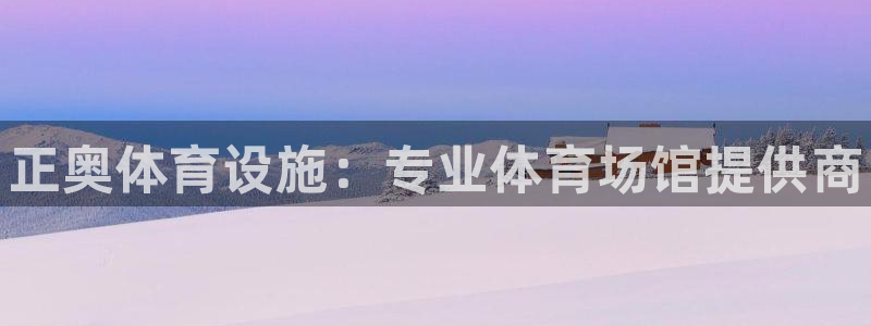 意昂3集团：正奥体育设施：专业体育场馆提供商